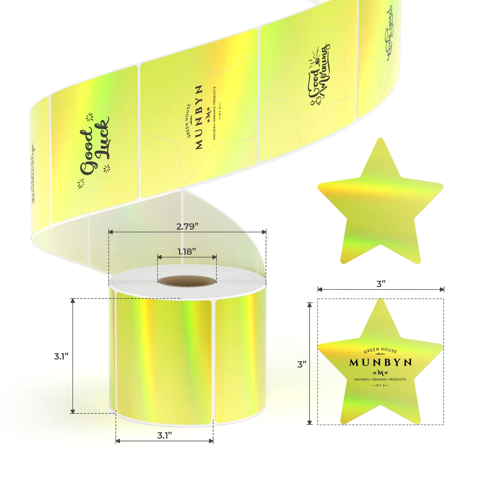 Star Holographic Labels - Image 3