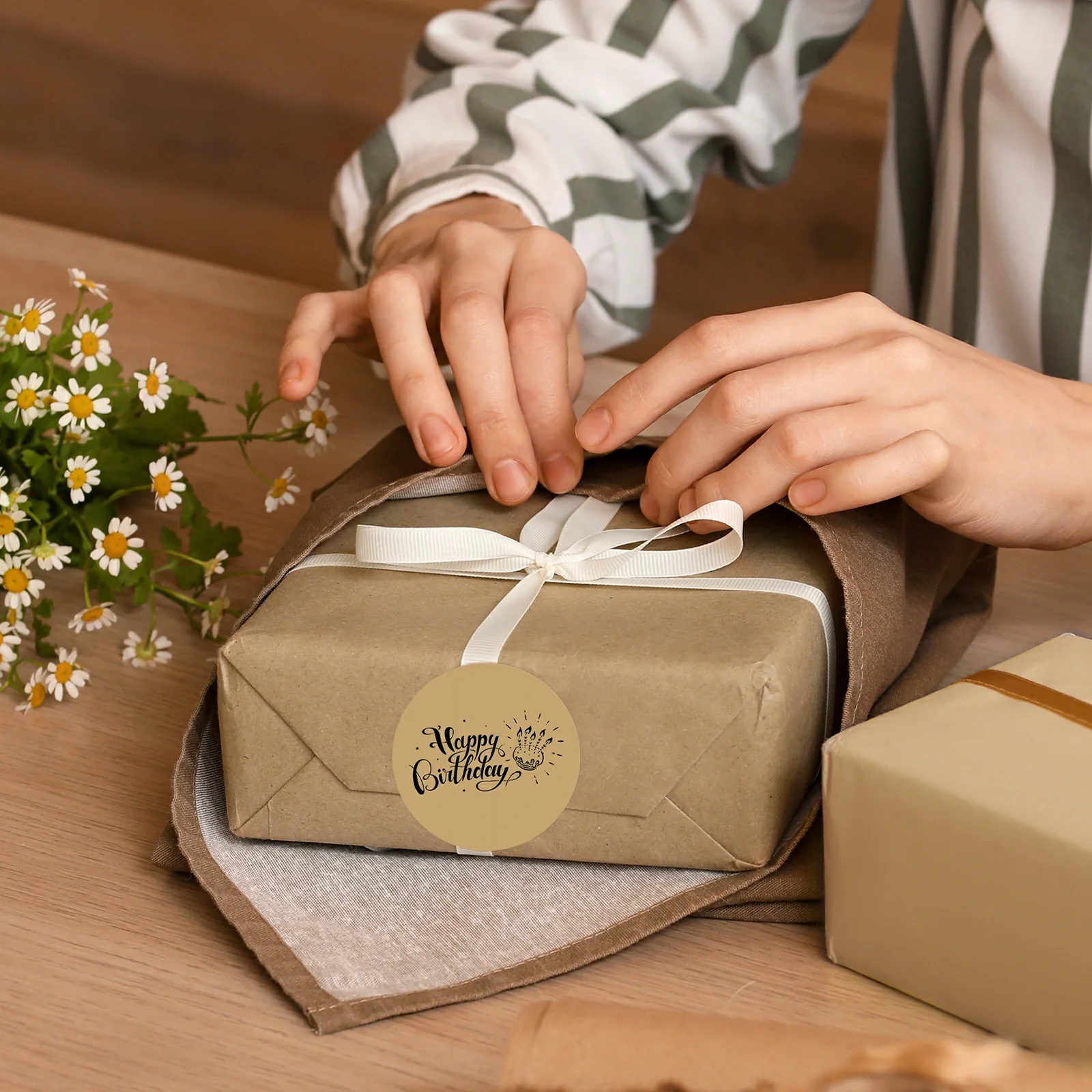 2" Brown Labels - Image 4