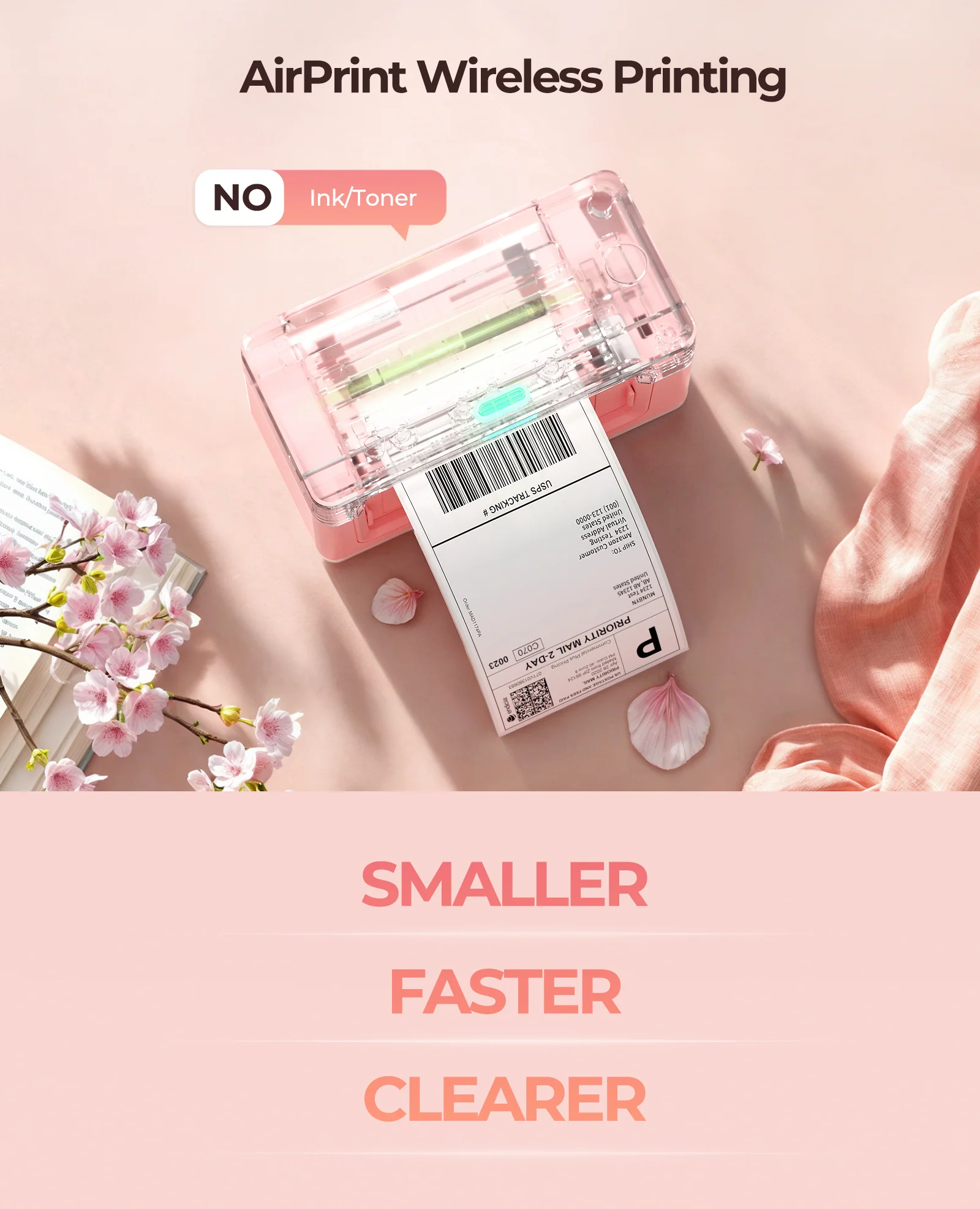 RealWriter 941AP Thermal Printer Kit-Pink - Image 13